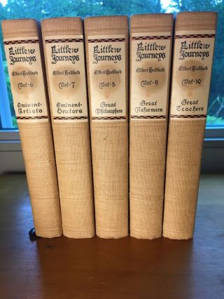 Little Journeys to the Homes of the Great Elbert Hubbard 14 Volume Set 1928 8