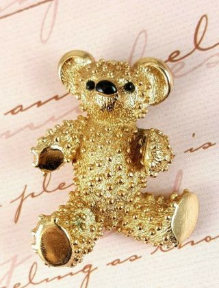 Vintage Boucher Teddy Bear Brooch / Pin