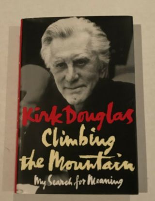 Signed Oscar For Lifetime Achievement Kirk Douglas " Climbing The Mountain "