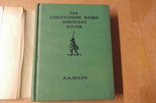 The Christopher Robin Birthday Book by A.  A.  Milne,  Illus.  by E.  H.  Shepard - 1936 2