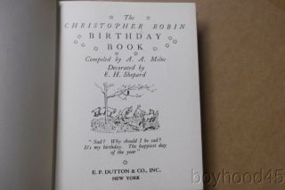 The Christopher Robin Birthday Book by A.  A.  Milne,  Illus.  by E.  H.  Shepard - 1936 4
