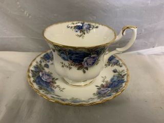Vintage Royal Albert Moonlight Rose Tea Cup And Saucer