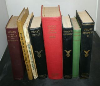 Vintage Banking Books - Investments,  Wadges,  Analysis