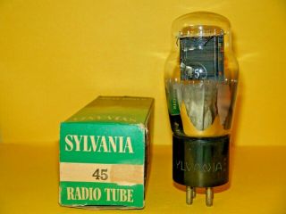 Hot Stamped Sylvania 45 Vacuum Tube Very Strong