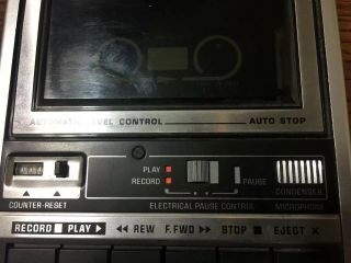 Vintage GE General Electric 3 - 5152B Portable Cassette Tape Recorder Player 3