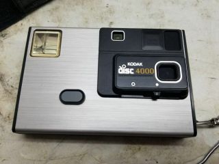 Kodak Disc 4000 Camera with case and disk 3