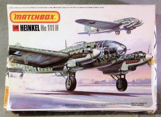 Matchbox 1/72 Heinkel He 111 H Vintage Plastic Model Kit