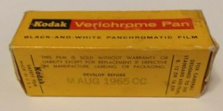 Kodak Verichrome Vp620 Roll Film From August 1965