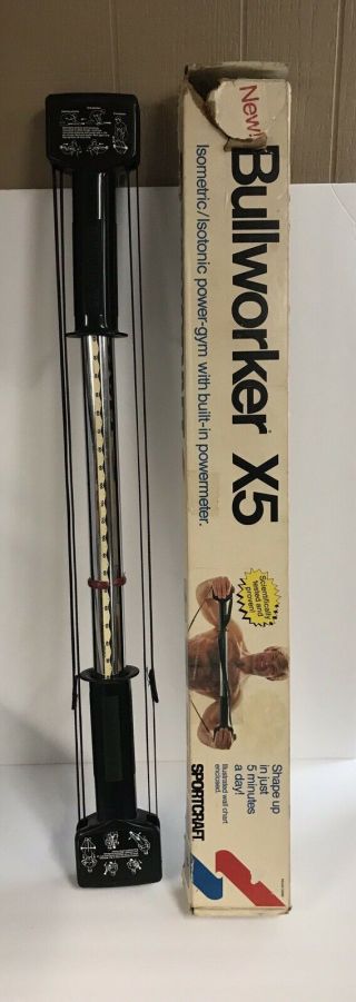 Bullworker X5 Vintage Isometric Power Gym Fitness Made England Sportcraft 04990 2