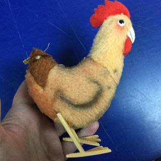 Vintage Steiff Hen Chicken w/Button & Flag ID Stuffed Animal 2