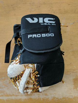 Vintage Vic Pro 500 Goalie Glove Set - Blocker,  Catcher (Catching Glove) 4