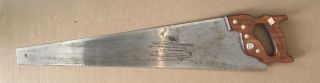 Vintage Vermont American Usa Deluxe No.  951 8 Point Fine Tooth 29 3/8 " Handsaw