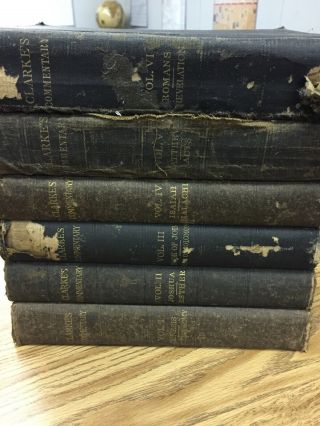 Adam Clarke’s Commentaries Vol 1 - 6 (contains The Bible And Notes By Clarke)