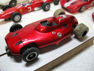 1/24 Scale Vintage Harvey Aluminum Scratch - Built Candy Red Slot Car 1