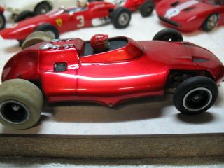 1/24 SCALE VINTAGE HARVEY ALUMINUM SCRATCH - BUILT CANDY RED SLOT CAR 1 8