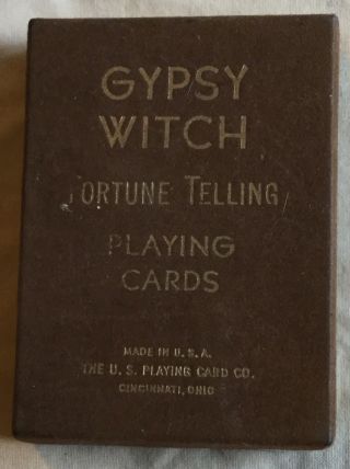 Vintage Gypsy Witch Fortune Telling Playing Cards Complete Deck w/Instructions 3
