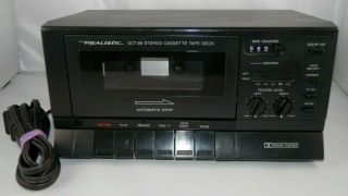 Vintage Realistic Sct - 86 Stereo Cassette Tape Deck Recorder Player Dolby