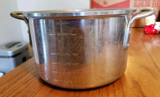 304w Vintage 4 Quart West Bend Aluminum Kettle Pot Pan Cookware - - Euc