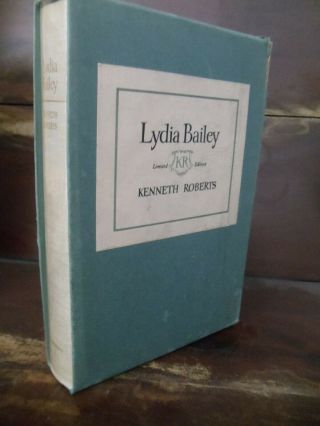 Lydia Bailey By Kenneth Roberts Ltd Edition Manuscript Page