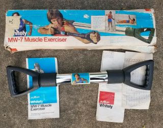 Vintage Bruce Jenner Amf Whitely Mw - 7 Muscle Exerciser W/box & Paperwork -