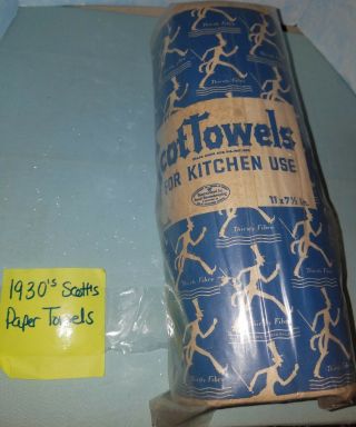 Vintage Kitchen Collectible Scot Tear - Easy Paper Towels,  1930 