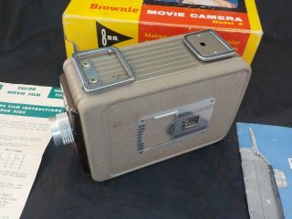 Vintage Kodak Brownie 8mm Movie Camera Model 2 with Box & Instructions 4