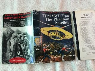 Tom Swift Jr.  9 " On The Phantom Satellite " W/dust Jacket Add 