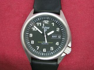 Seiko Pulsar Y513 - 600h Vintage Stainless Steel Sport Wrist Watch,  Parts/repair