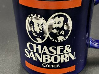 Vintage Milk Glass Chase & Sanborn Advertising Coffee Cup/mug