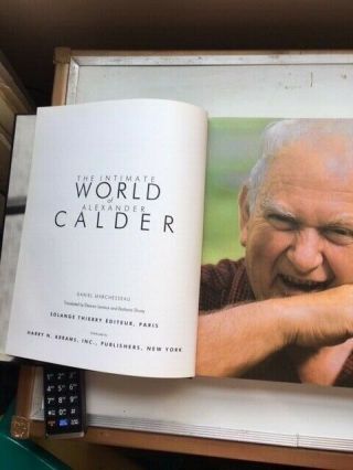 The Intimate World Of Alexander Calder 1989 Book