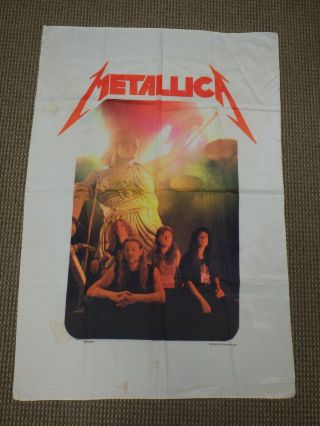 Vintage 1989 Metallica And Justice For All Concert Tour Banner/tapestry Doris