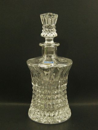 Vintage Gorham Fairfax Full Lead Crystal Glass Decanter 11 "