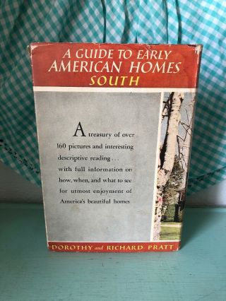 Vintage A Guide to Early American Homes: South 1956 1950s Historical Design 3