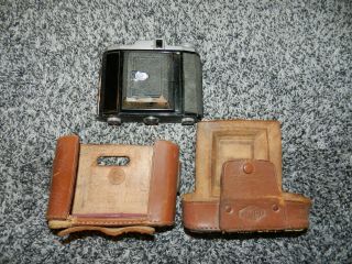 Vintage Zenobia Folding Camera W/hesper Anastigmet 1:3.  5 F= 7.  5cm Lens