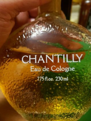 Vintage Bottle Of Houbigant Chantilly Eau De Cologne Perfume 7.  75oz Big Bottle 3