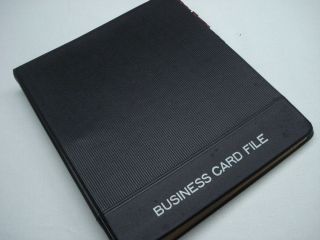 Vintage Business Card Alphabetical Notebook File With Tab And Pages 250 Capacity