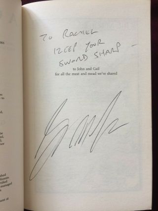 Signed George R R Martin Book,  A Clash Of Kings (game Of Thrones)