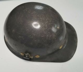 Vintage Fibre Metal Black Hard Hat Helmet Pa Usa