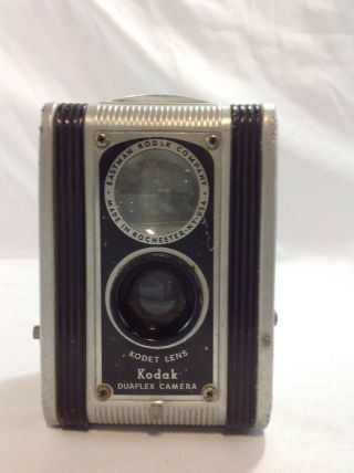 Vintage Eastman Kodak Company Duaflex Box Camera W/ Kodet Lens