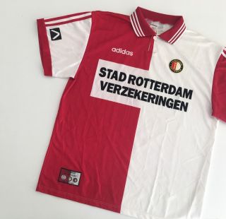 Feyenoord 1996/97 Home Football Shirt Xl Soccer Jersey Vintage Adidas Maglia