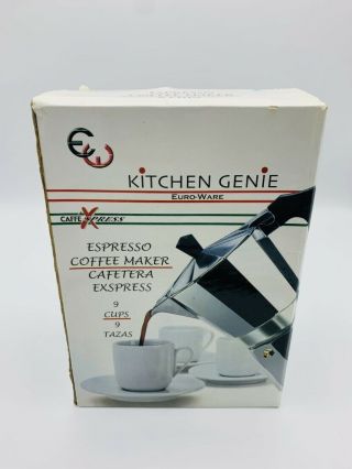 Vintage Eyroware Espresso 9 Cup Stove Top Coffee Maker Italy