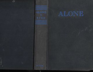Alone By Richard E,  Byrd Signed By Byrd