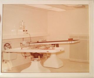 Large Vintage Funeral Home Photo Of Autopsy Tables & Equipment,  Creepy,  Unusual
