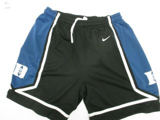 Vintage Nike Duke Blue Devils Basketball Large Sewn Black Blue Shorts 90s Preown
