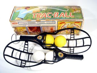 Vintage Wham O Trac Ball Racquet Game Complete