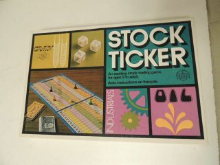 Vintage Stock Ticker Board Game Copp Clark Complete