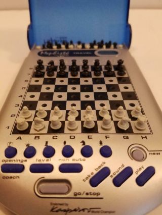 Portable Chess Computer «mephisto From Saitek».  Model «travel Chess».  Vintage