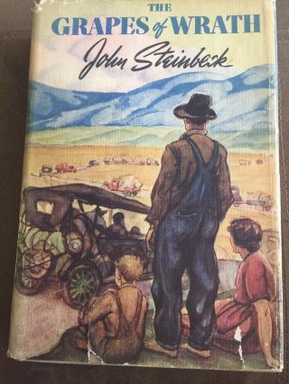 The Grapes Of Wrath First Edition 10th Printing With Dust Jacket
