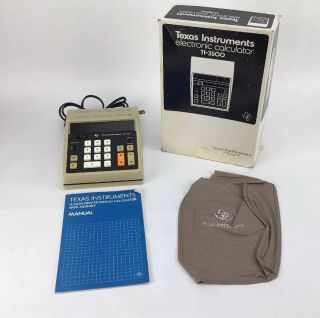 Vintage Texas Instruments Ti - 3500 Electronic Desk Calculator Office