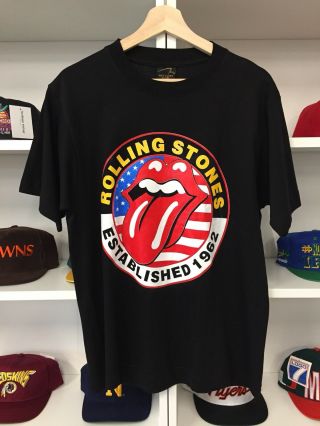Vintage Rolling Stones Shirt Sz.  M Band Tee Tour Rock Roll Music 80s 90s